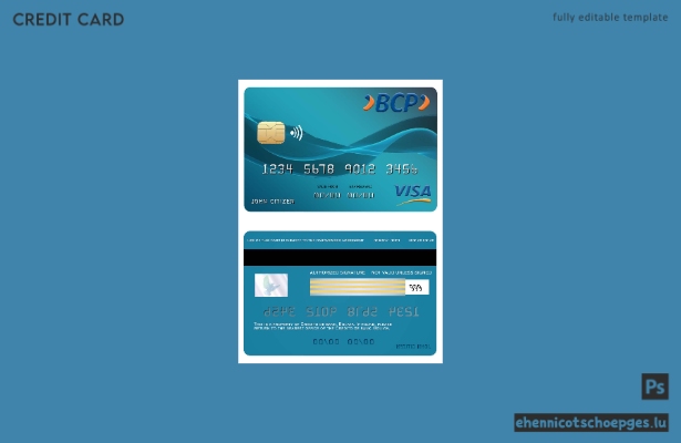 Bolovia Credito Bank Visa-Karte – Beispielvorschau